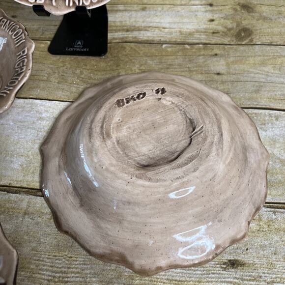 Pasta Bowl(Set of 4)-Hand-Painted Decorated-Spaghetti, Linguini, Manicotti Theme - Picture 4 of 6